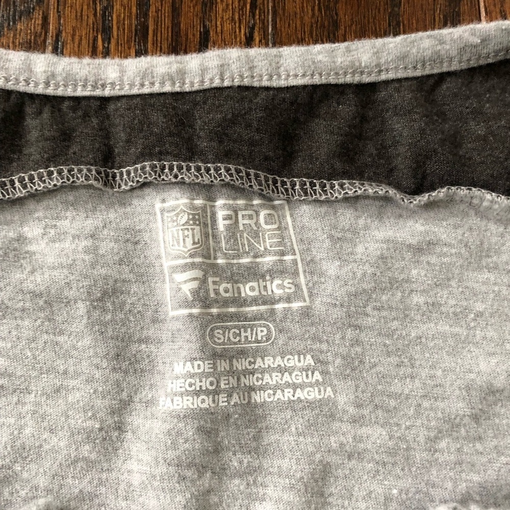 Fanatics NFL Women’s S Philadelphia Eagles Super Bowl LIII Heathered Gray Tee - Picture 4 of 10